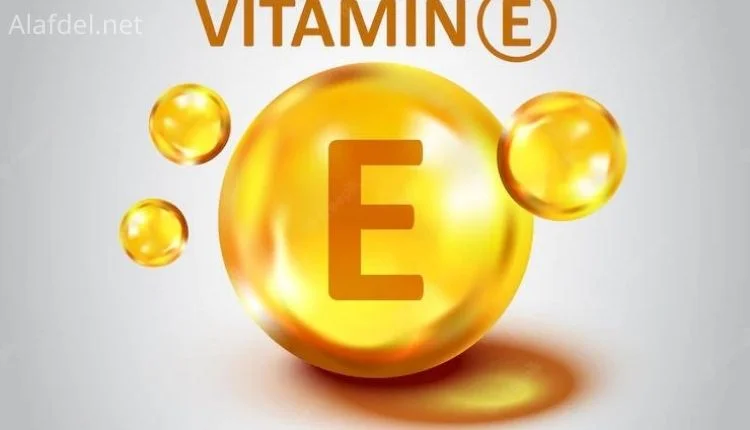 فيتامين ھ؛ وأهم مصادر الحصول عليه من الأطعمة 2 صورة بها دائرة صفراء فيها حرف e مكتوب فوقها Vitamin E وذلك ضمن فوائد الفيتامين ھ