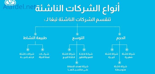 صورة بها شرح عن كيفية عمل الشركات الناشئة startups وهذا الشرح مكتوب على خلفية أزرق فاتح