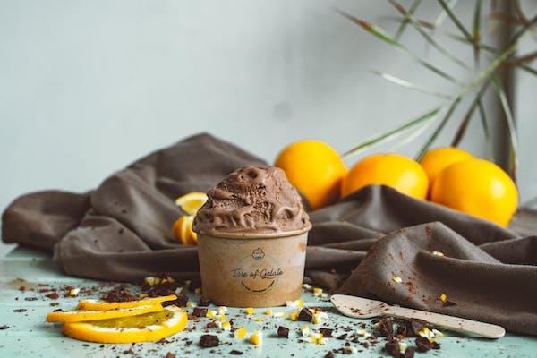 صورة مميزة وشهية واحترافية لنوع من الآيس كريم الجيلاتو Gelato