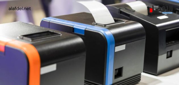 صورة بها عدد من الطابعات الحرارية عند الحديث عن thermal printer