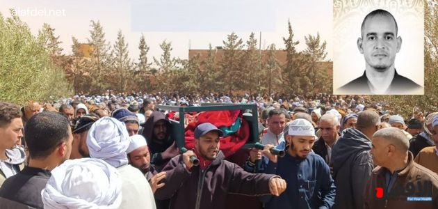 صورة من جنازة البروفيسور روابح عبد الرحمان