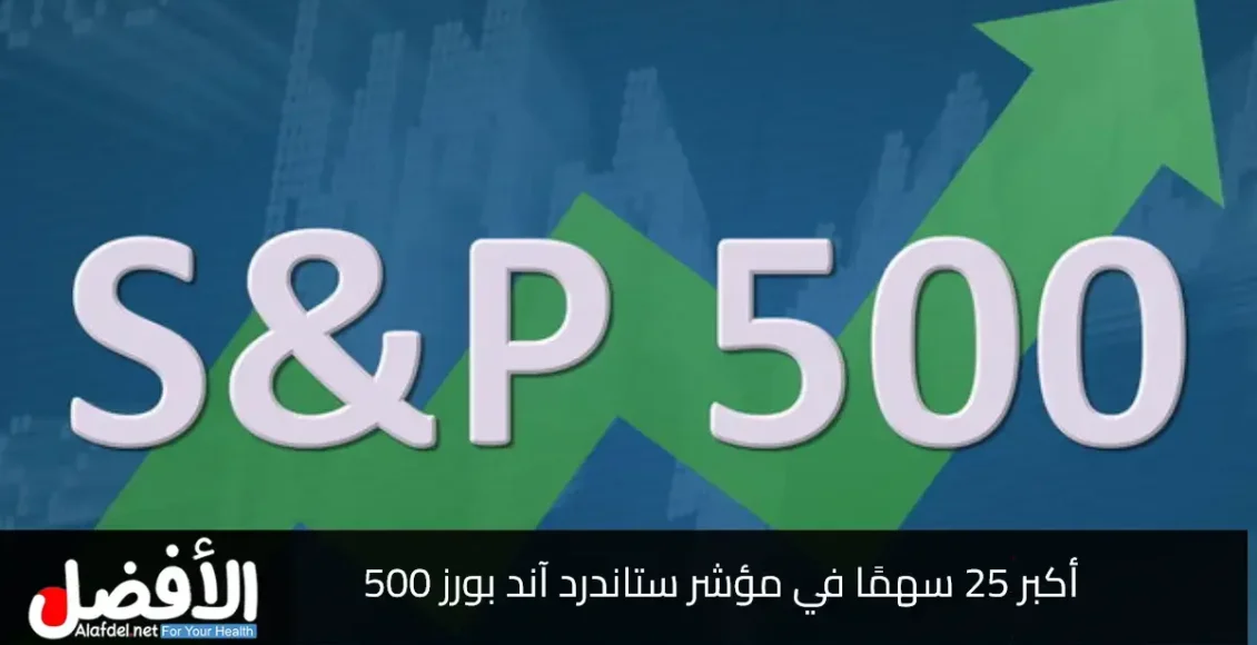 أكبر 25 سهمًا في مؤشر ستاندرد آند بورز 500