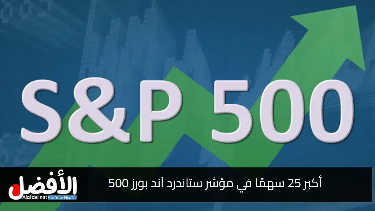 أكبر 25 سهمًا في مؤشر ستاندرد آند بورز 500