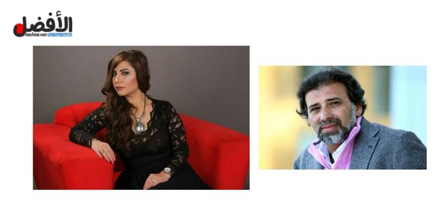 صورة بها المخرج خالد يوسف والفنانة مي صالح ضمن الحديث عن سكس خالد يوسف ومي صالح