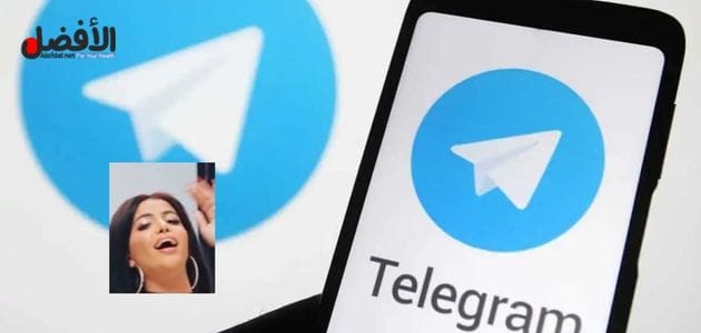 فضيحة راقصة الساحل ليندا مارتينو تهز السوشيال ميديا 1 صورة بها شعار تلجرام مع صورة الراقصة ليندا المصرية ضمن الحديث عن فضيحة فيديوهات ليندا مارتينو سكس