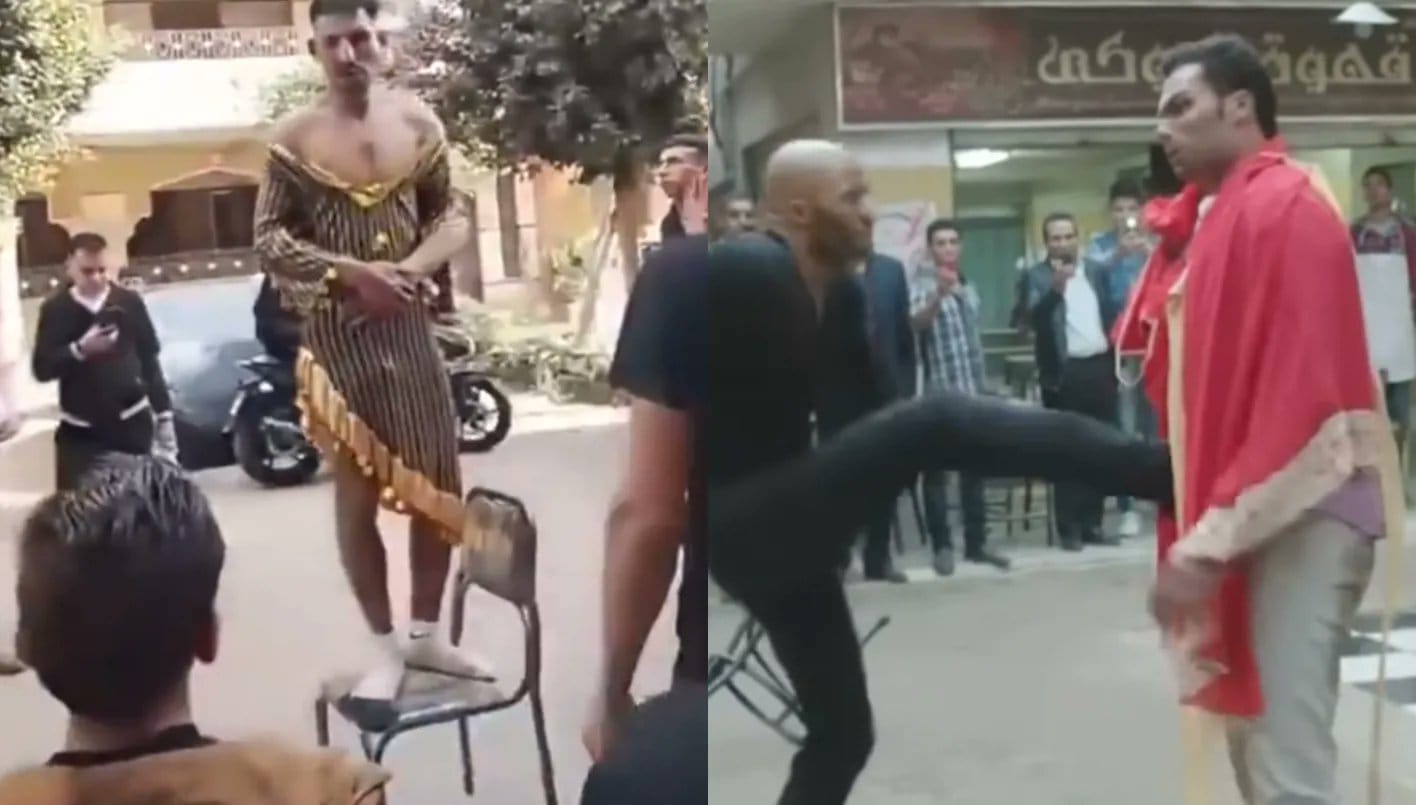 فيديو الشاب ببدله الرقص
