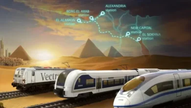 القطار الكهربائي السريع في مصر