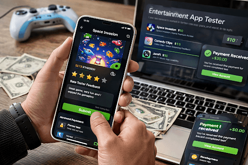 Earning Money as a Tester for New Entertainment Apps