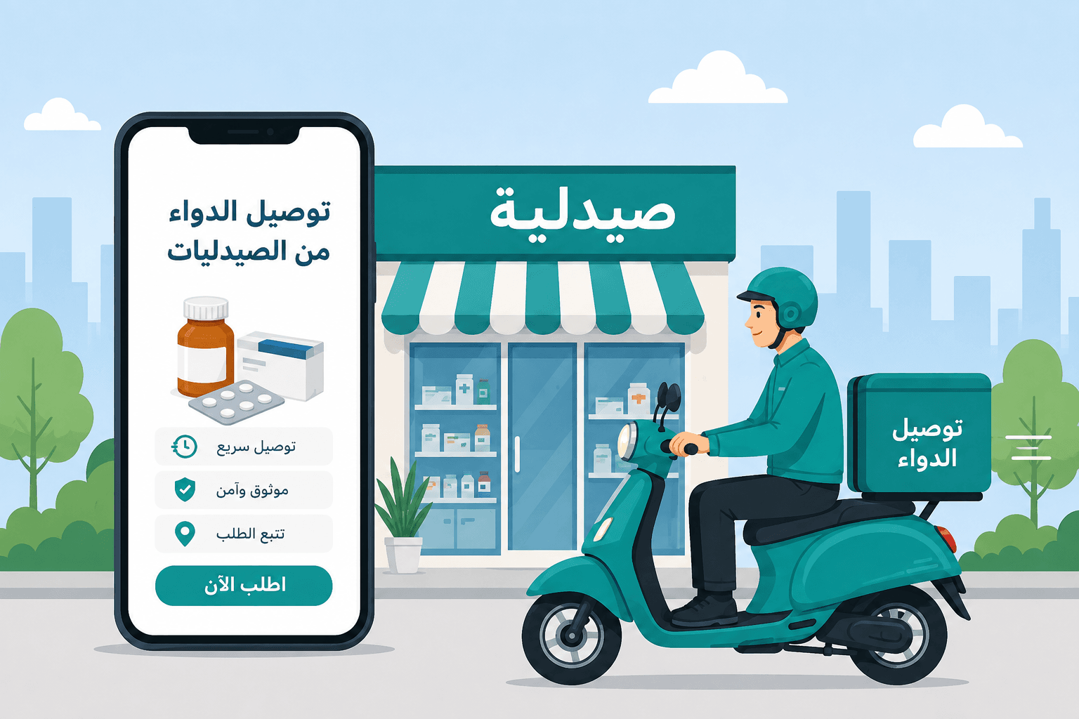 تطبيقات لتوصيل الصيدلية في السعودية