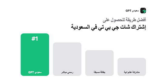 اشتراك شات جي بي تي في السعودية